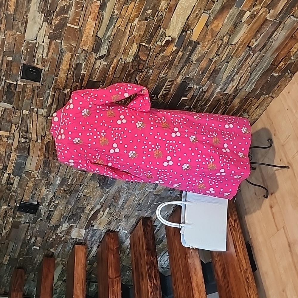 Pink Floral Long Coat - Picture 9 of 13